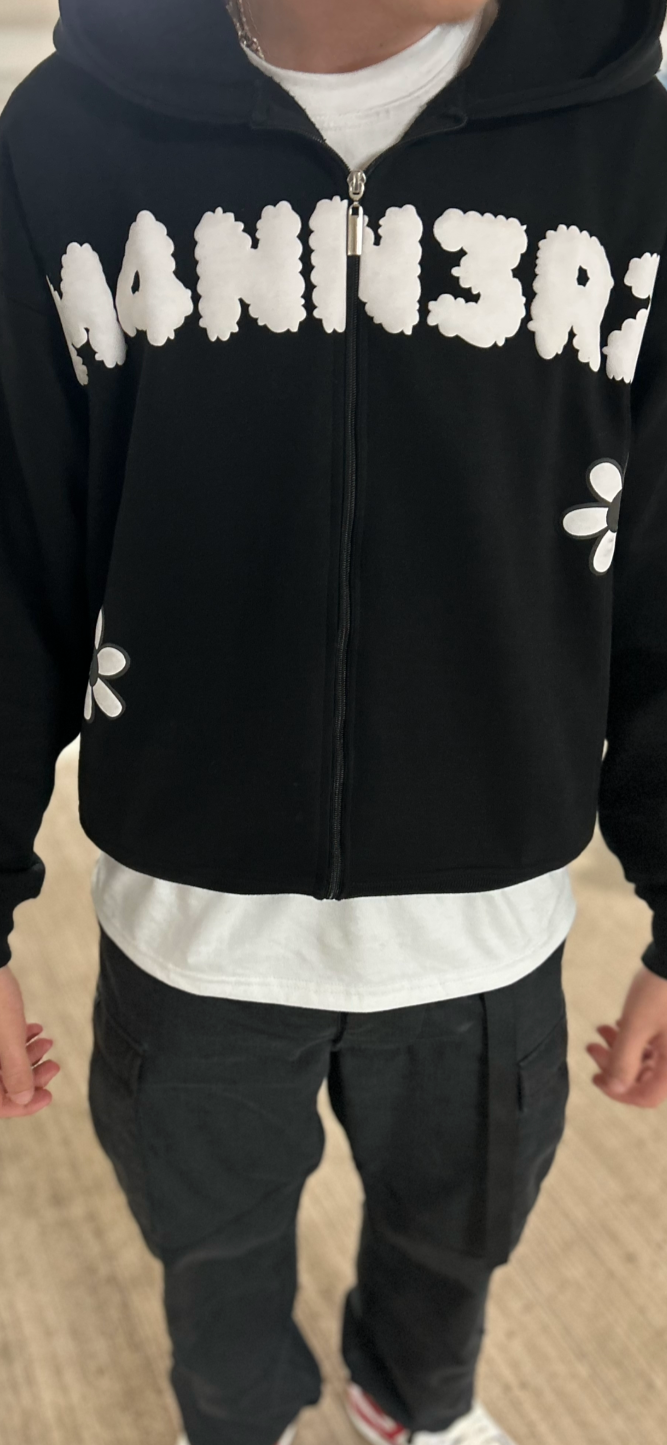 M4nn3rz Daisy Hoodie (Black)